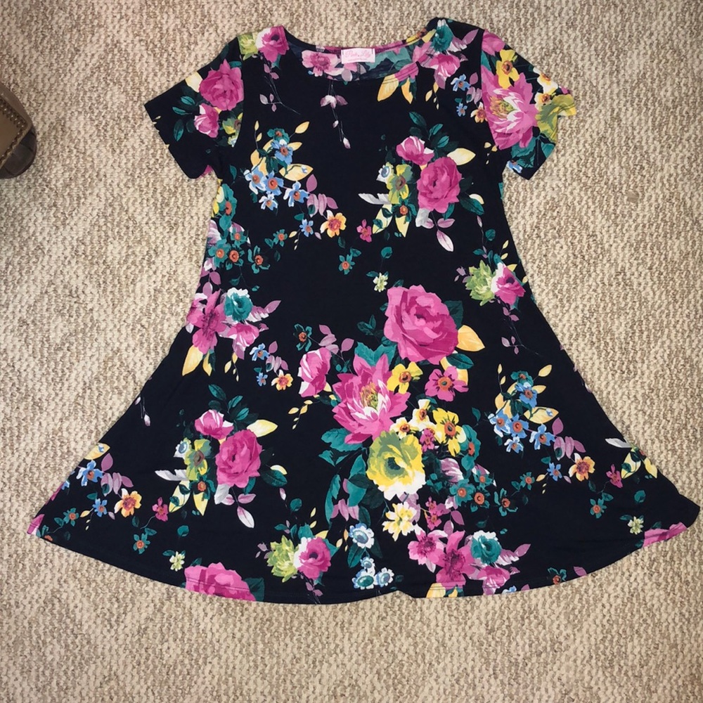 Pink Lily Boutique Floral Dress